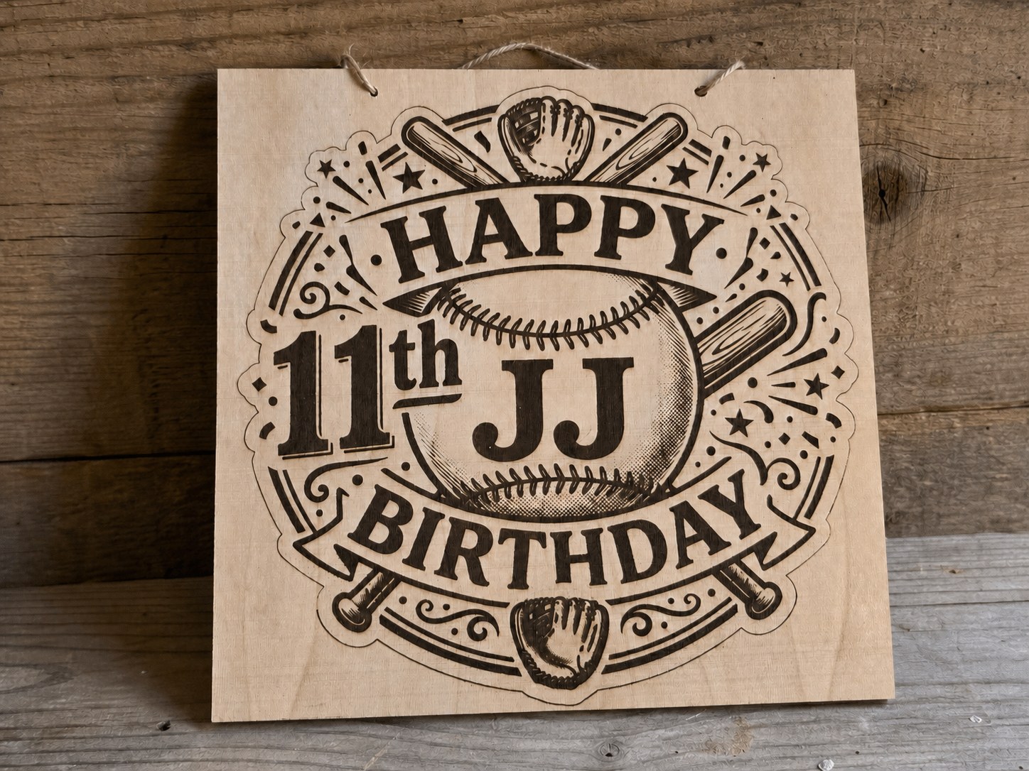 Custom birthday plaque