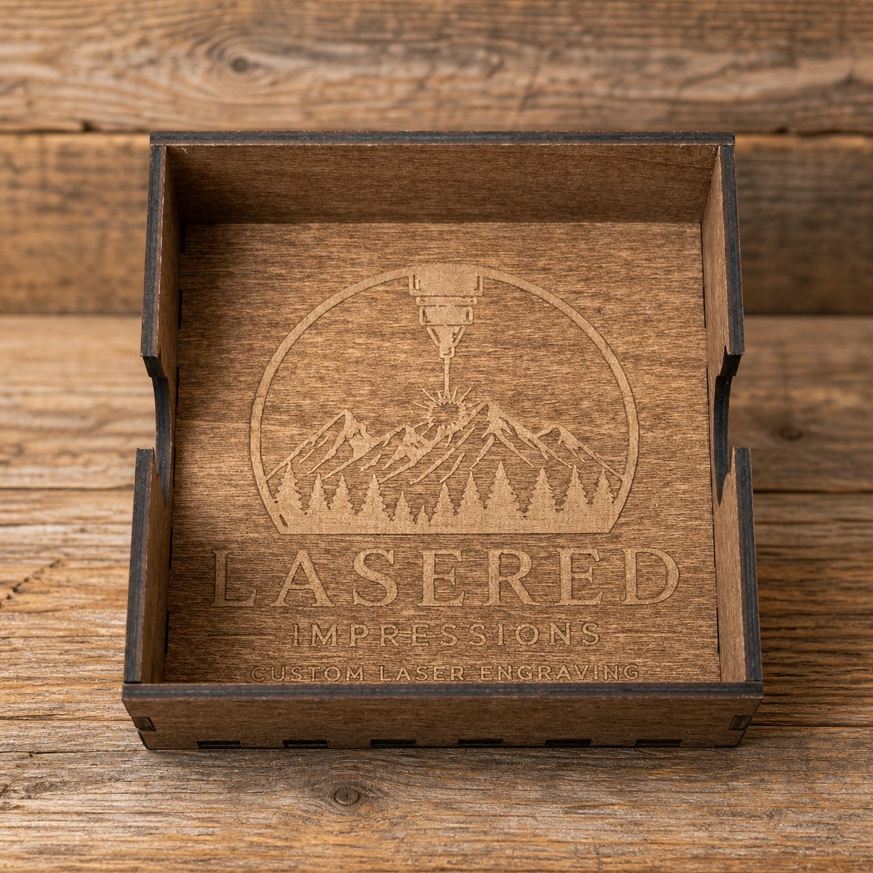 Custom square coaster holder