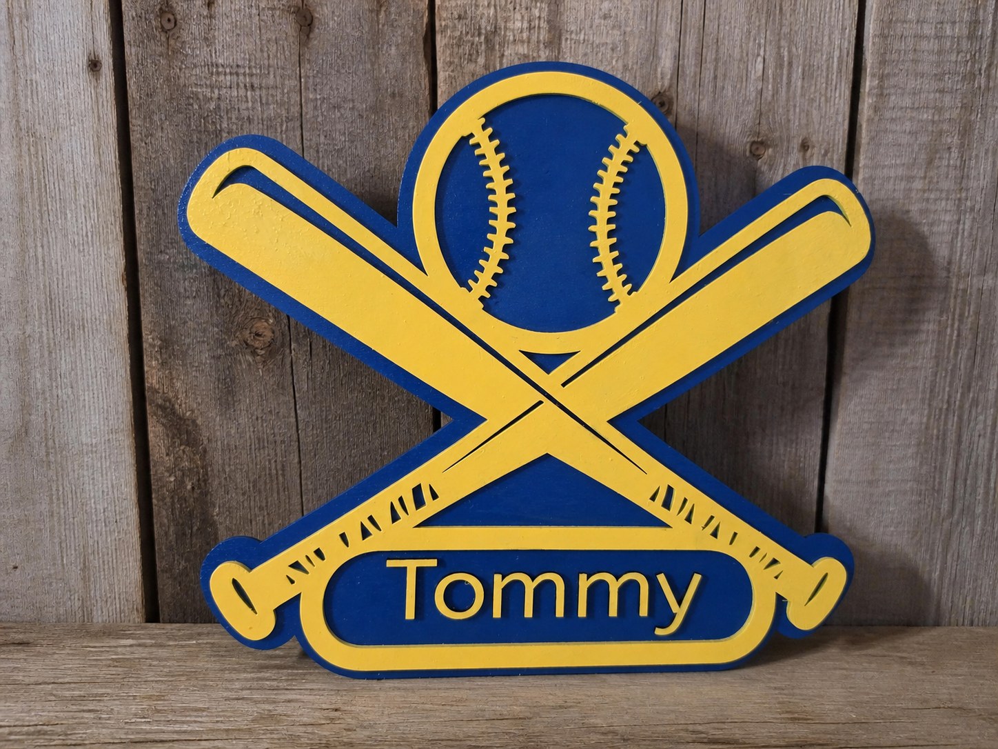 Personalized Tommy baseball sign